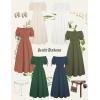 image:imageScarlet Darkness Renaissance Dress Women Fairy Medieval Costume Peasant Short Sleeve DressesOrange