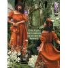 image:imageScarlet Darkness Renaissance Dress Women Fairy Medieval Costume Peasant Short Sleeve DressesOrange