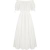 image:imageScarlet Darkness Renaissance Dress Women Fairy Medieval Costume Peasant Short Sleeve DressesWhite