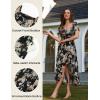 image:imageScarlet Darkness Corset Dresses for Women Summer 2026 Floral Wedding Guest Chiffon SundressBlack Marigold
