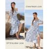 image:imageScarlet Darkness Corset Dresses for Women Summer 2026 Floral Wedding Guest Chiffon SundressBlue Line Floral