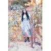 image:imageScarlet Darkness Corset Dresses for Women Summer 2026 Floral Wedding Guest Chiffon SundressBlue Line Floral