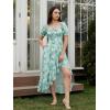 image:imageScarlet Darkness Corset Dresses for Women Summer 2026 Floral Wedding Guest Chiffon SundressGreen Daisies