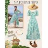 image:imageScarlet Darkness Corset Dresses for Women Summer 2026 Floral Wedding Guest Chiffon SundressGreen Daisies