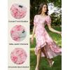 image:imageScarlet Darkness Corset Dresses for Women Summer 2026 Floral Wedding Guest Chiffon SundressPink Flower