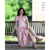 image:imageScarlet Darkness Corset Dresses for Women Summer 2026 Floral Wedding Guest Chiffon SundressPink Peony