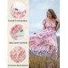 image:imageScarlet Darkness Corset Dresses for Women Summer 2026 Floral Wedding Guest Chiffon SundressPink Peony