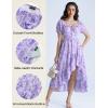 image:imageScarlet Darkness Corset Dresses for Women Summer 2026 Floral Wedding Guest Chiffon SundressPurple Flower