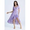 image:imageScarlet Darkness Corset Dresses for Women Summer 2026 Floral Wedding Guest Chiffon SundressPurple Flower