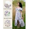 image:imageScarlet Darkness Corset Dresses for Women Summer 2026 Floral Wedding Guest Chiffon SundressPurple Lilac