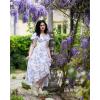 image:imageScarlet Darkness Corset Dresses for Women Summer 2026 Floral Wedding Guest Chiffon SundressPurple Lilac