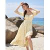 image:imageScarlet Darkness Corset Dresses for Women Summer 2026 Floral Wedding Guest Chiffon SundressYellow Floral