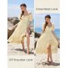 image:imageScarlet Darkness Corset Dresses for Women Summer 2026 Floral Wedding Guest Chiffon SundressYellow Floral