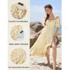 image:imageScarlet Darkness Corset Dresses for Women Summer 2026 Floral Wedding Guest Chiffon SundressYellow Floral