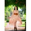 image:imageScarlet Darkness Corset Dresses for Women Summer 2026 Floral Wedding Guest Chiffon SundressYellow Flower