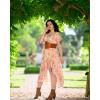 image:imageScarlet Darkness Corset Dresses for Women Summer 2026 Floral Wedding Guest Chiffon SundressYellow Flower