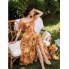 image:imageScarlet Darkness Corset Dresses for Women Summer 2026 Floral Wedding Guest Chiffon SundressYellow Sunflowers