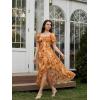 image:imageScarlet Darkness Corset Dresses for Women Summer 2026 Floral Wedding Guest Chiffon SundressYellow Sunflowers