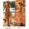 image:imageScarlet Darkness Corset Dresses for Women Summer 2026 Floral Wedding Guest Chiffon SundressYellow Sunflowers