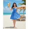 image:imageScarlet Darkness Corset Mini Dress for Women Teens Fairy Chiffon Sundress Graduation DressesAqua Blue