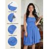 image:imageScarlet Darkness Corset Mini Dress for Women Teens Fairy Chiffon Sundress Graduation DressesAqua Blue