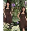 image:imageScarlet Darkness Corset Mini Dress for Women Teens Fairy Chiffon Sundress Graduation DressesCoffee