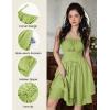 image:imageScarlet Darkness Corset Mini Dress for Women Teens Fairy Chiffon Sundress Graduation DressesGray Green
