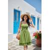 image:imageScarlet Darkness Corset Mini Dress for Women Teens Fairy Chiffon Sundress Graduation DressesGreen