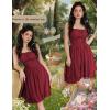 image:imageScarlet Darkness Corset Mini Dress for Women Teens Fairy Chiffon Sundress Graduation DressesWine Red
