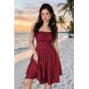 image:imageScarlet Darkness Corset Mini Dress for Women Teens Fairy Chiffon Sundress Graduation DressesWine Red