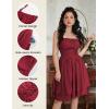image:imageScarlet Darkness Corset Mini Dress for Women Teens Fairy Chiffon Sundress Graduation DressesWine Red