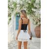 image:imageScarlet Darkness Corset Tops for Women Square Neck Renaissance Corset Back Lace Up Adjustable Straps Going Out Crop TopBlack