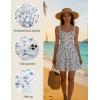 image:imageScarlet Darkness Floral Corset Dress Sundresses for Women 2026 Summer Mini Graduation DressBeige Blue Floral