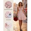 image:imageScarlet Darkness Floral Corset Dress Sundresses for Women 2026 Summer Mini Graduation DressBeige Red Floral