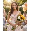 image:imageScarlet Darkness Floral Corset Dress Sundresses for Women 2026 Summer Mini Graduation DressBeige Red Floral