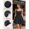 image:imageScarlet Darkness Floral Corset Dress Sundresses for Women 2026 Summer Mini Graduation DressBlack Purple Floral