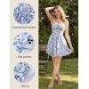 image:imageScarlet Darkness Floral Corset Dress Sundresses for Women 2026 Summer Mini Graduation DressWhite Blue Floral