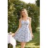 image:imageScarlet Darkness Floral Corset Dress Sundresses for Women 2026 Summer Mini Graduation DressWhite Blue Floral