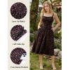image:imageScarlet Darkness Floral Dress for Women 2026 Corset Milkmaid Dresses Casual Summer Sundress with PocketsBlack