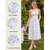 image:imageScarlet Darkness Floral Dress for Women 2026 Corset Milkmaid Dresses Casual Summer Sundress with PocketsBlue