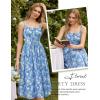 image:imageScarlet Darkness Floral Dress for Women 2026 Corset Milkmaid Dresses Casual Summer Sundress with PocketsBlue Floral