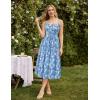 image:imageScarlet Darkness Floral Dress for Women 2026 Corset Milkmaid Dresses Casual Summer Sundress with PocketsBlue Floral
