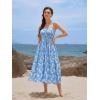 image:imageScarlet Darkness Floral Dress for Women 2026 Corset Milkmaid Dresses Casual Summer Sundress with PocketsBlue Floral