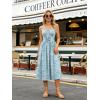 image:imageScarlet Darkness Floral Dress for Women 2026 Corset Milkmaid Dresses Casual Summer Sundress with PocketsDeep Blue