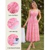 image:imageScarlet Darkness Floral Dress for Women 2026 Corset Milkmaid Dresses Casual Summer Sundress with PocketsPink