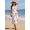 image:imageScarlet Darkness Floral Dress for Women 2026 Corset Milkmaid Dresses Casual Summer Sundress with PocketsPurple