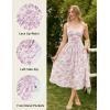 image:imageScarlet Darkness Floral Dress for Women 2026 Corset Milkmaid Dresses Casual Summer Sundress with PocketsPurple