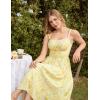 image:imageScarlet Darkness Floral Dress for Women 2026 Corset Milkmaid Dresses Casual Summer Sundress with PocketsYellow