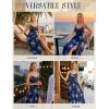 image:imageScarlet Darkness Floral Dress for Women 2026 Corset Milkmaid Sundress Wedding Guest DressesNavy Blue Floral