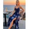 image:imageScarlet Darkness Floral Dress for Women 2026 Corset Milkmaid Sundress Wedding Guest DressesNavy Blue Floral